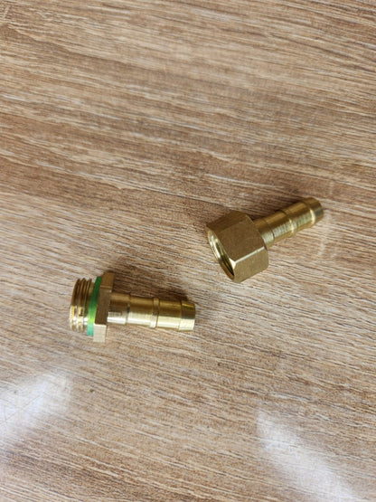Raccord Laiton pour Tuyau – Mâle & Femelle – 1/2"