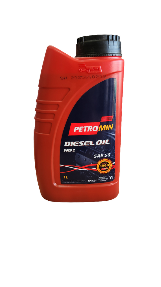 Huile Moteur Diesel PETROMIN HD2 SAE 50 – 1L
