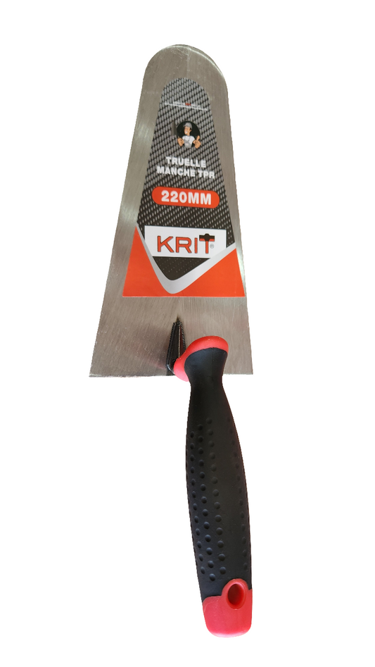 Truelle de maçon 220 mm – Manche TPR KRIT