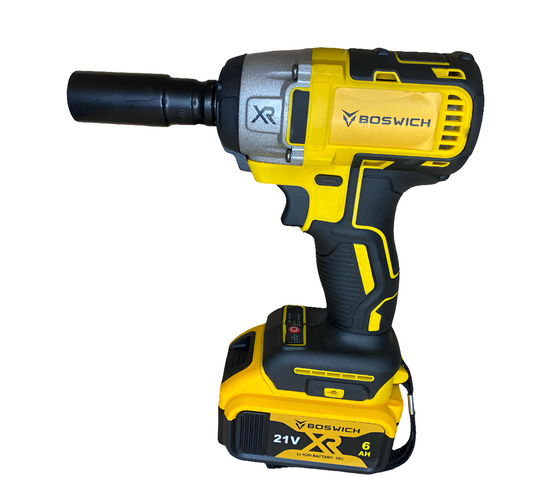 مفك براغي لاسلكي BOSWICH XR 21V - طقم كامل مع بطاريتين وشاحن ورؤوس مفكات