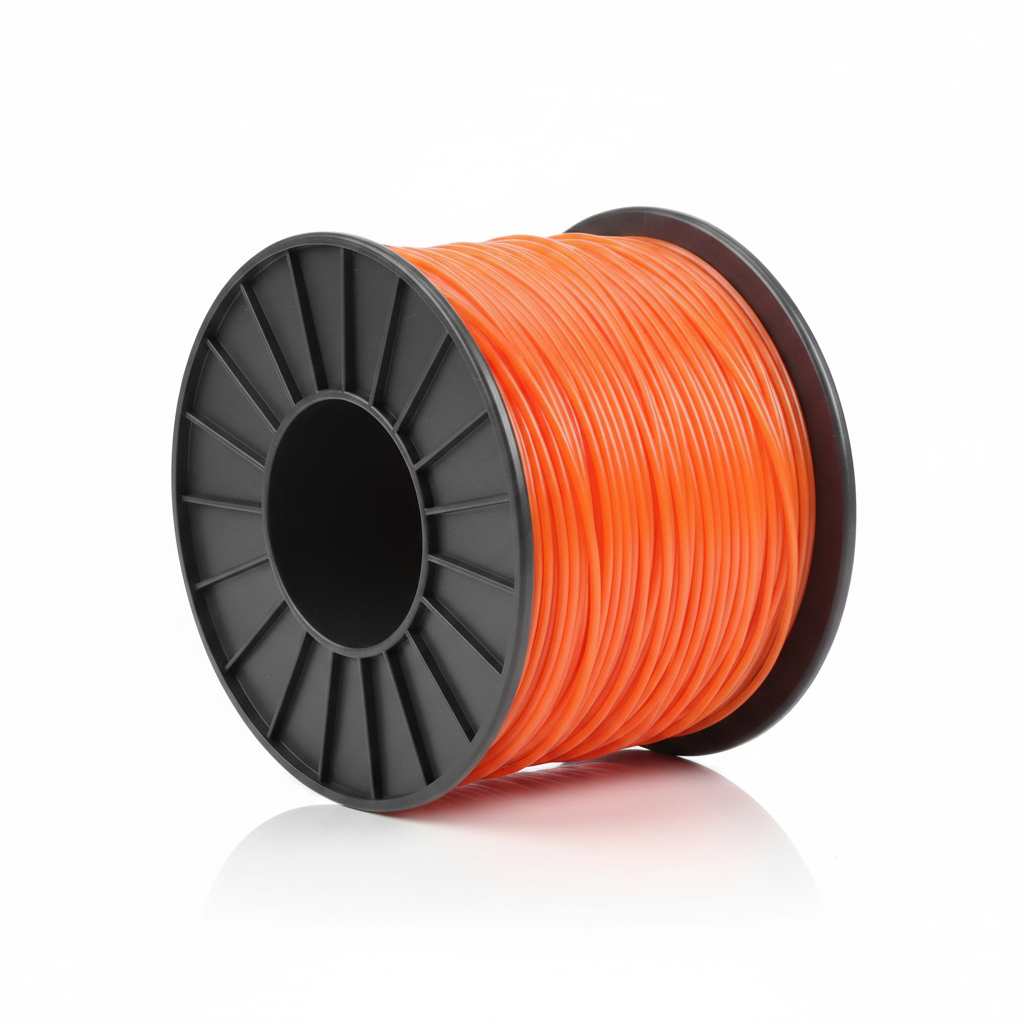 Bobine orange fond blanc