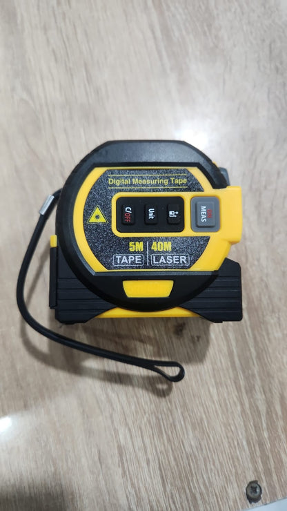 Mètre Ruban Numérique 2-en-1 (Ruban 5m | Laser 40m)