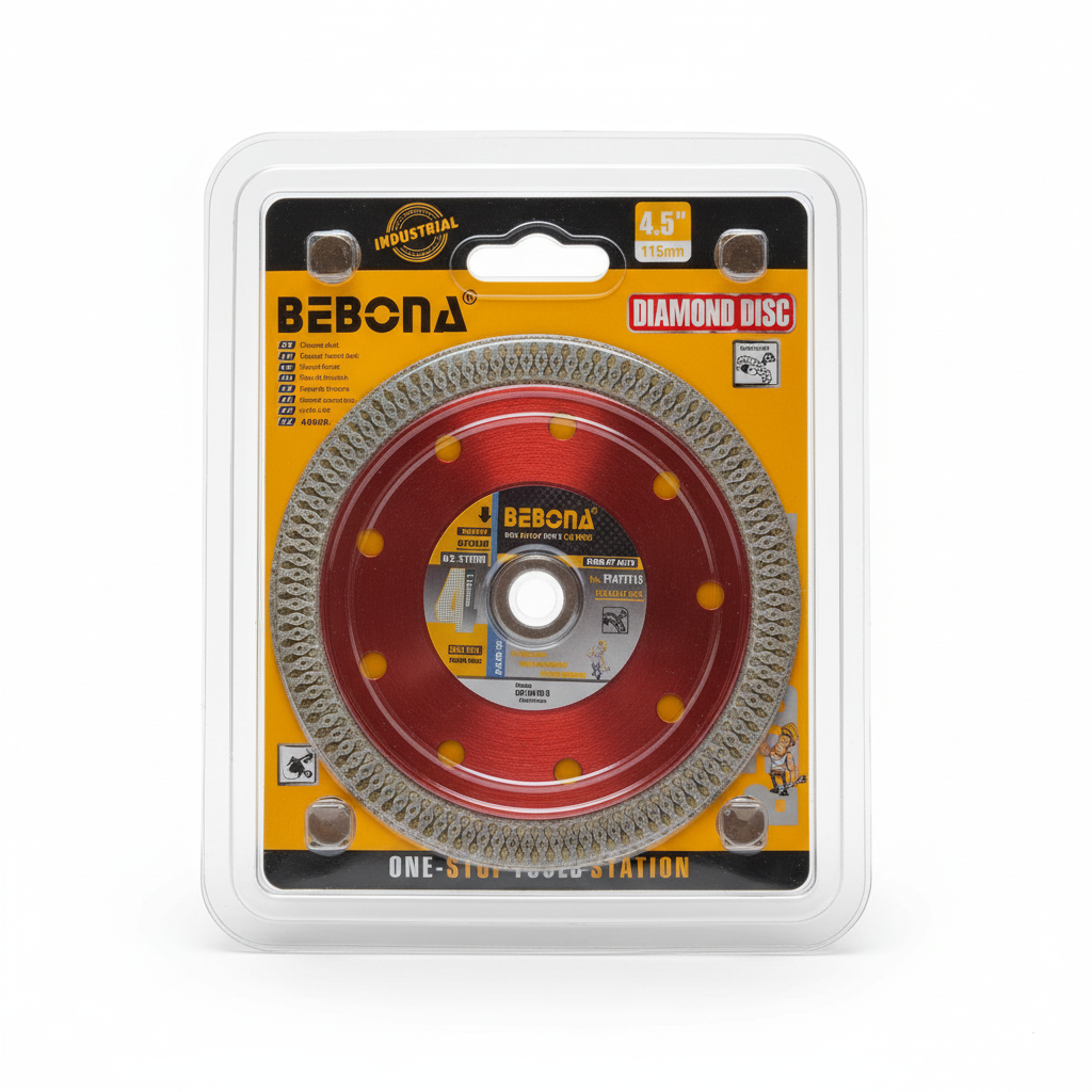 Disque diamant BEBONA Turbo 115 mm (4.5”) – Rouge