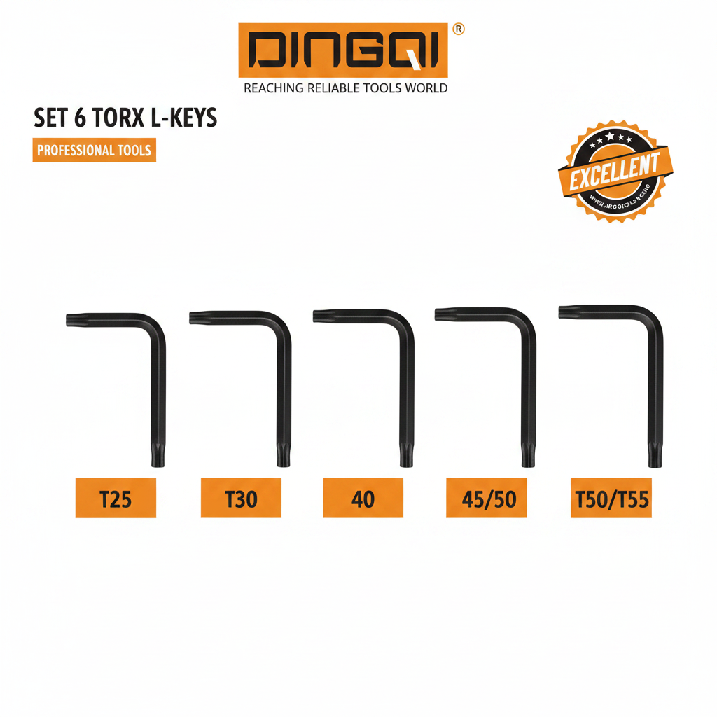 Set 6 Clés Torx en L DingQi – Vue produit