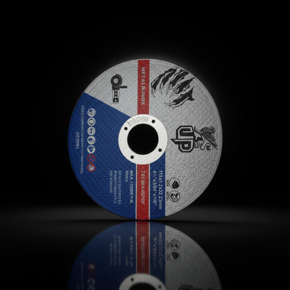 Disque coupe métal - fond sombre