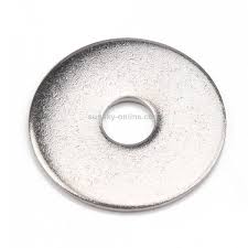 Rondelle plate en acier galvanisé