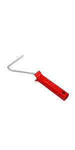 Monture pour rouleau à peinture – Manche plastique rouge