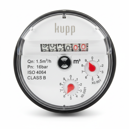 Gros plan cadran Kupp ISO 4064