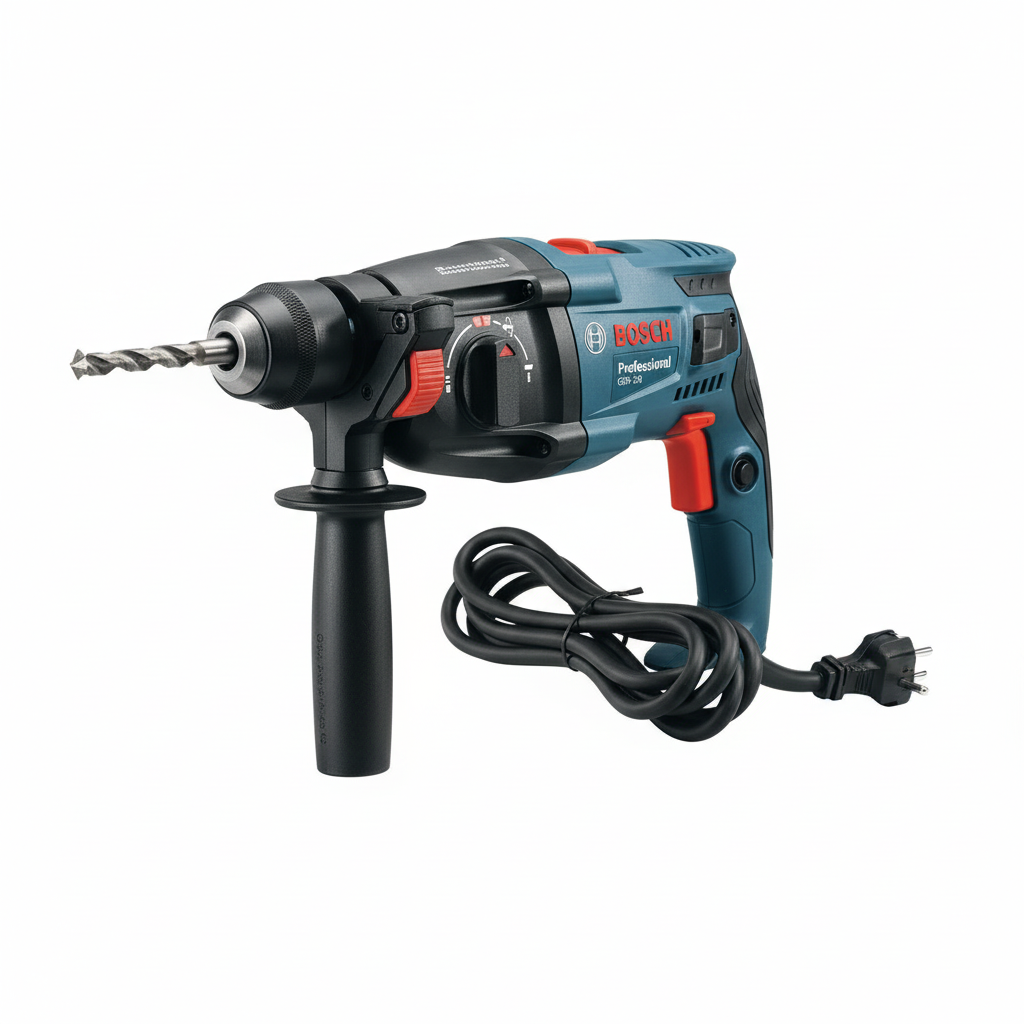 Vue frontale du marteau perforateur Bosch GBH 2-26