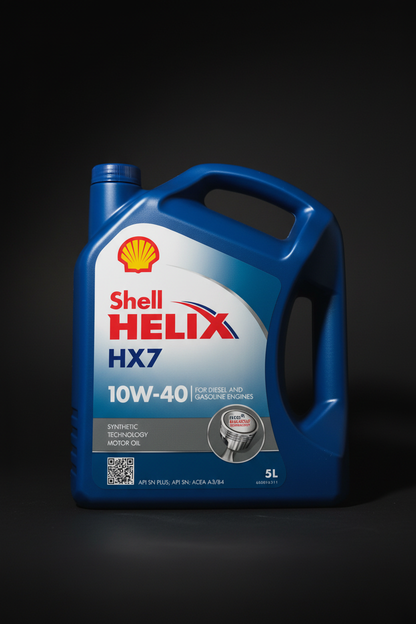 Shell Helix HX7 10W-40 - Huile Moteur Synthétique 5L