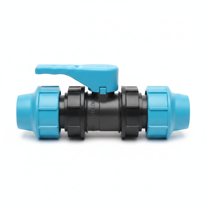 Robinet à Bille PP Compression D-40 1"1/4 - Tuyau HDPE