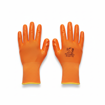 Gants de travail PVC orange - vue principale