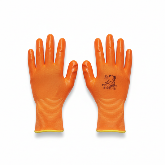 Gants de travail PVC orange - vue principale