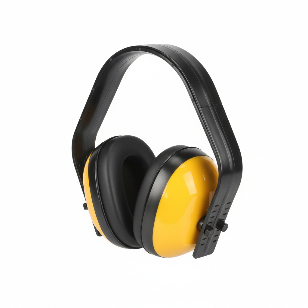 Casque antibruit vue 3/4 détails