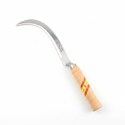 Faucille agricole à manche en bois