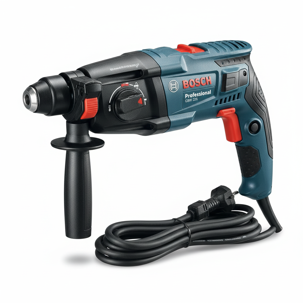 Vue angle avec poignée ergonomique Bosch GBH 2-26
