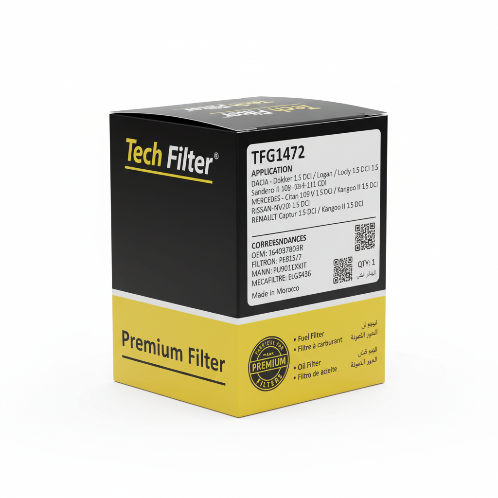 Filtre Tech Filter TFG1472 - Vue latérale