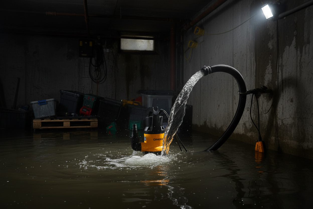 DINGQI Pompe Submersible 550W - visuel lifestyle