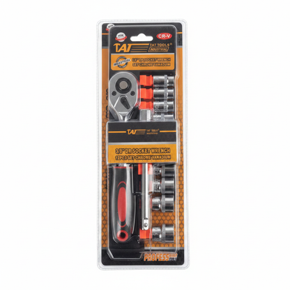 TAT Tools — Coffret Clé à Cliquet 3/8" 12 pièces Chrome Vanadium