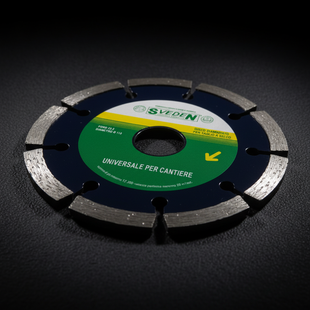 Disque Diamanté Segmenté SVEDEN 115mm - Universale Per Cantiere