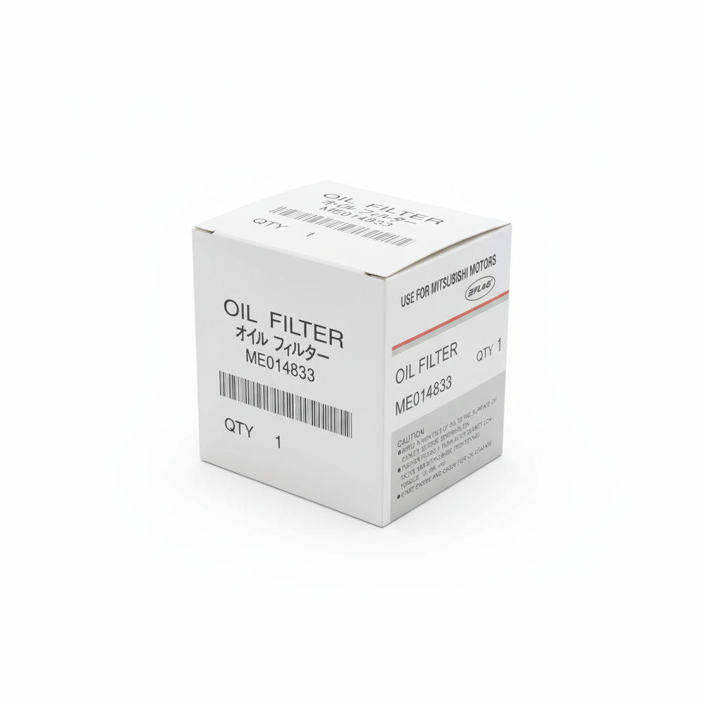 Filtre à huile Mitsubishi ME014833 - Vue en angle