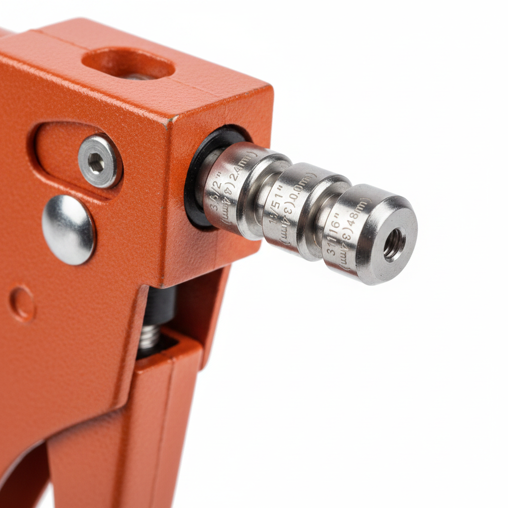Pince à Rivet Manuelle DANI 9.5" (240mm) - 4 Embouts Interchangeables
