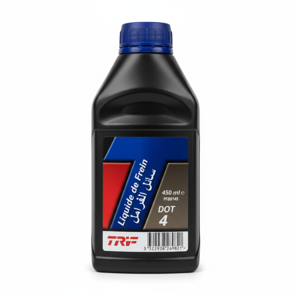 Vue latérale - Liquide de frein DOT 4