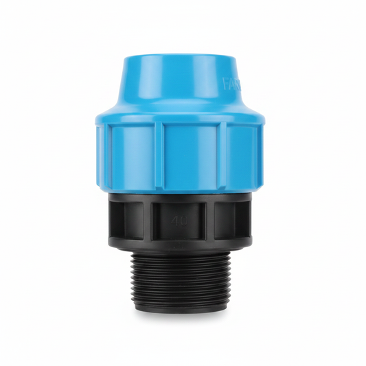 Raccord compression HDPE 40mm - photo pro fond blanc