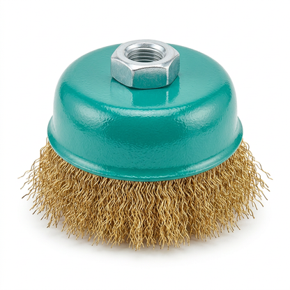 Brosse métallique boisseau VIKACO 4″ à fil ondulé – CO-CPH004