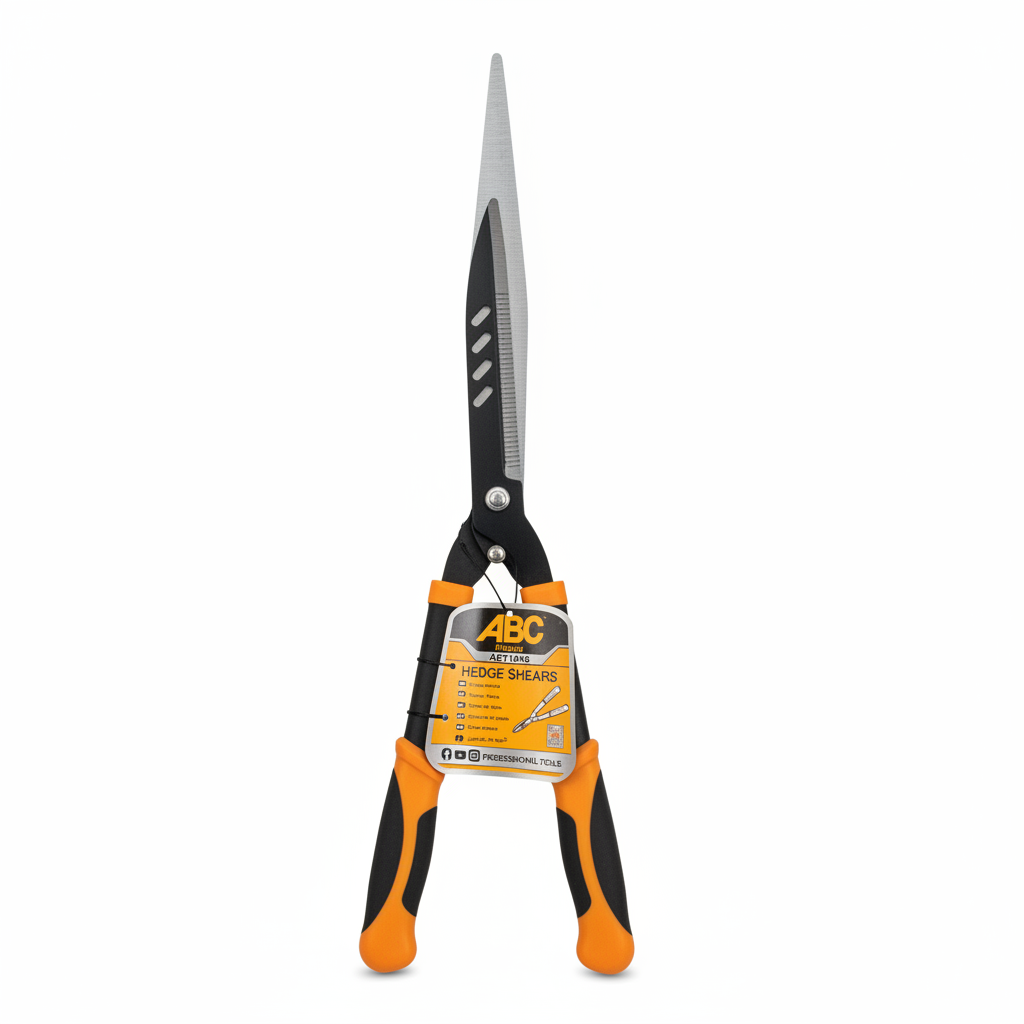 Cisailles à haies ABC - Vue frontale