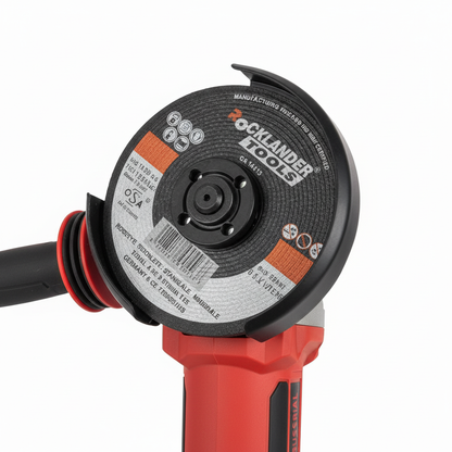 Meuleuse d'angle - Gros plan disque et protection