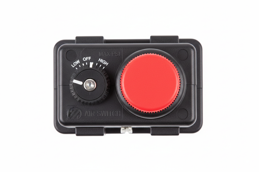 Pressostat - bouton reset rouge vue dessus