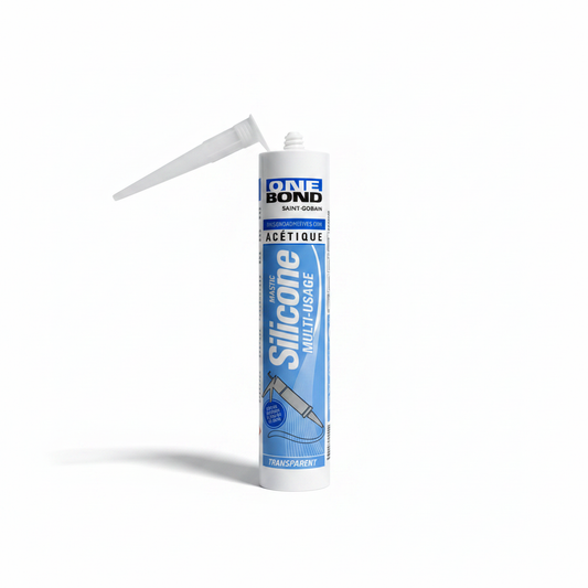 One Bond Saint-Gobain — Mastic Silicone Acétique Multi-Usage Transparent