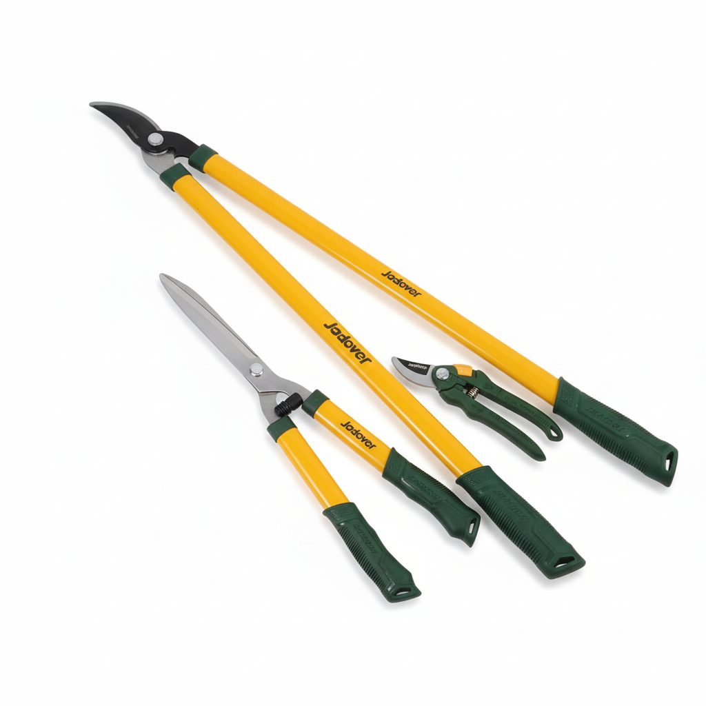 Ensemble d'outils de jardinage diagonal