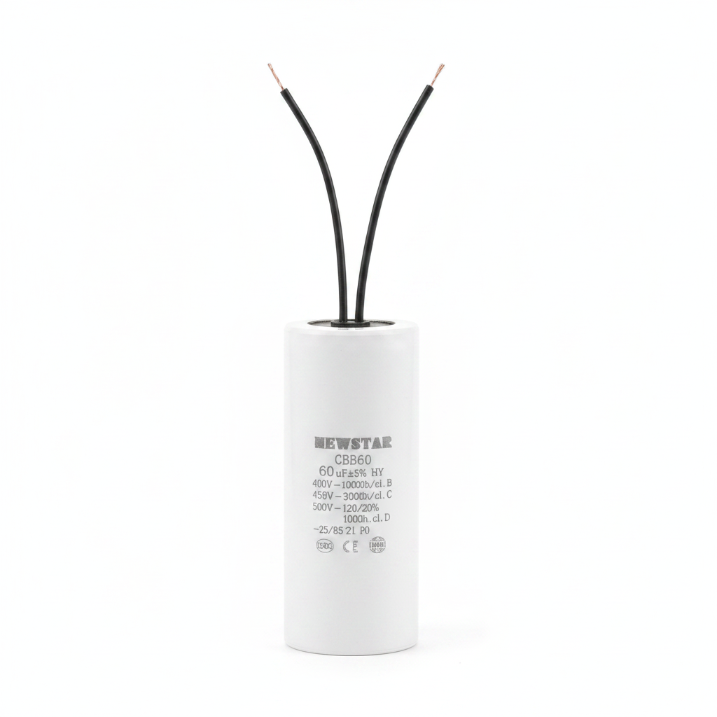 Condensateur de Marche CBB60 60µF 450VAC - NEWSTAR