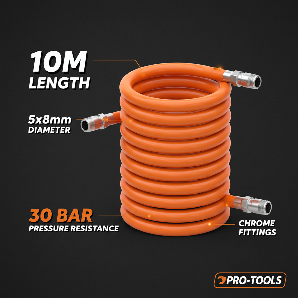 Infographie technique tuyau pneumatique 10M 5x8mm