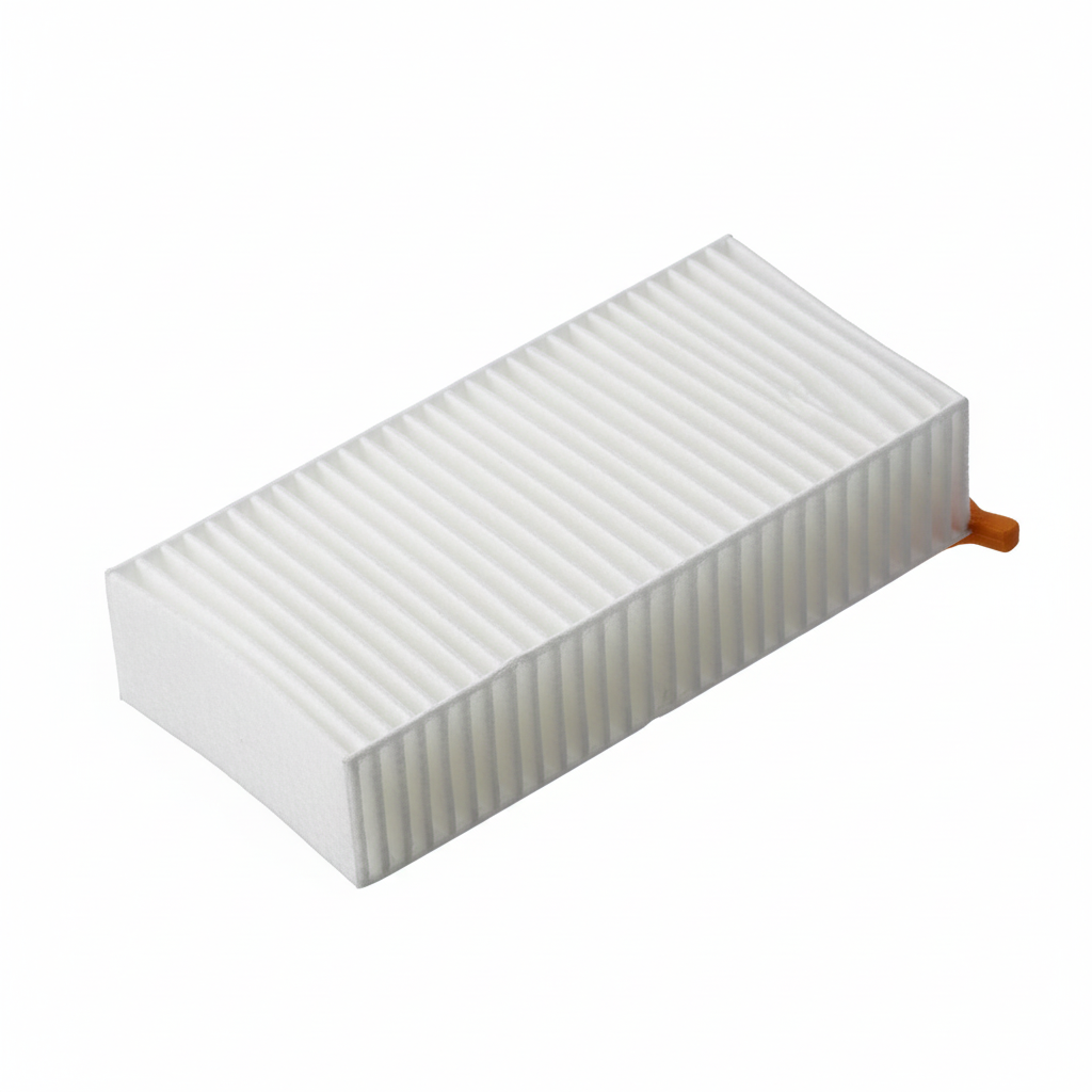 Filtre HEPA aspirateur - vue en angle 45 degrés