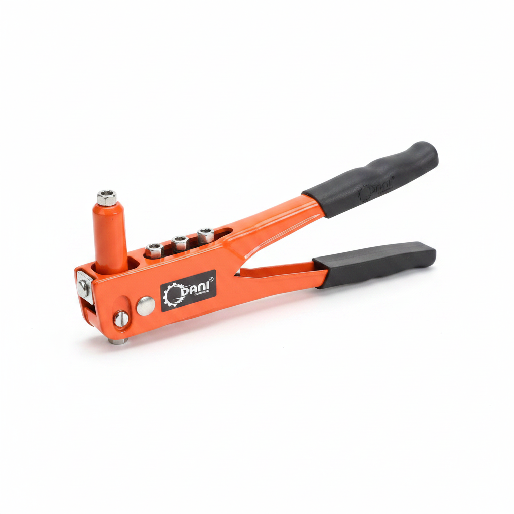 Pince à Rivet Manuelle DANI 9.5" (240mm) - 4 Embouts Interchangeables