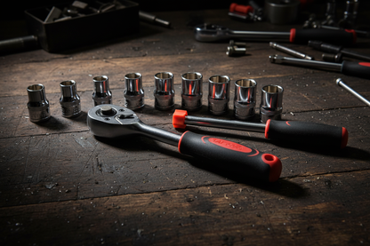 TAT Tools — Coffret Clé à Cliquet 3/8" 12 pièces Chrome Vanadium