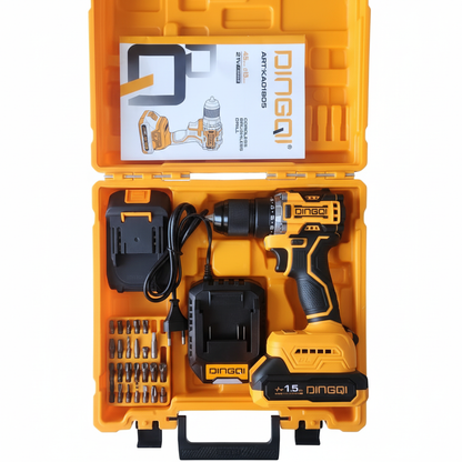Kit complet perceuse DINGQI dans mallette avec accessoires