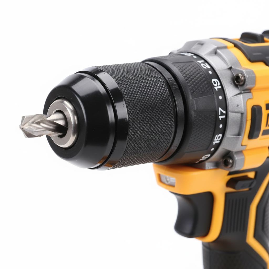 Détail mandrin auto-serrant Ø13mm perceuse DINGQI