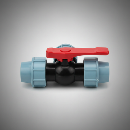 Té à bille PP - Raccord compression 3 voies HDPE