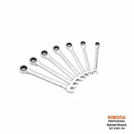 Bebona AY001-154 – Coffret 7 Clés à Cliquet Professionnelles