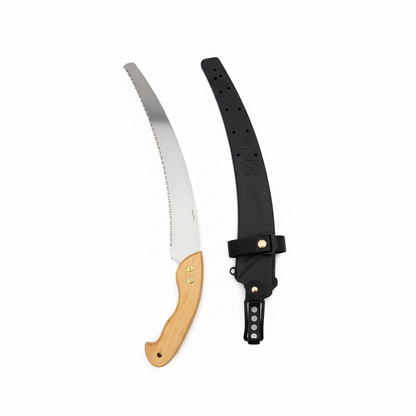 Scie d'élagage courbée Saworai avec étui noir - Vue complète