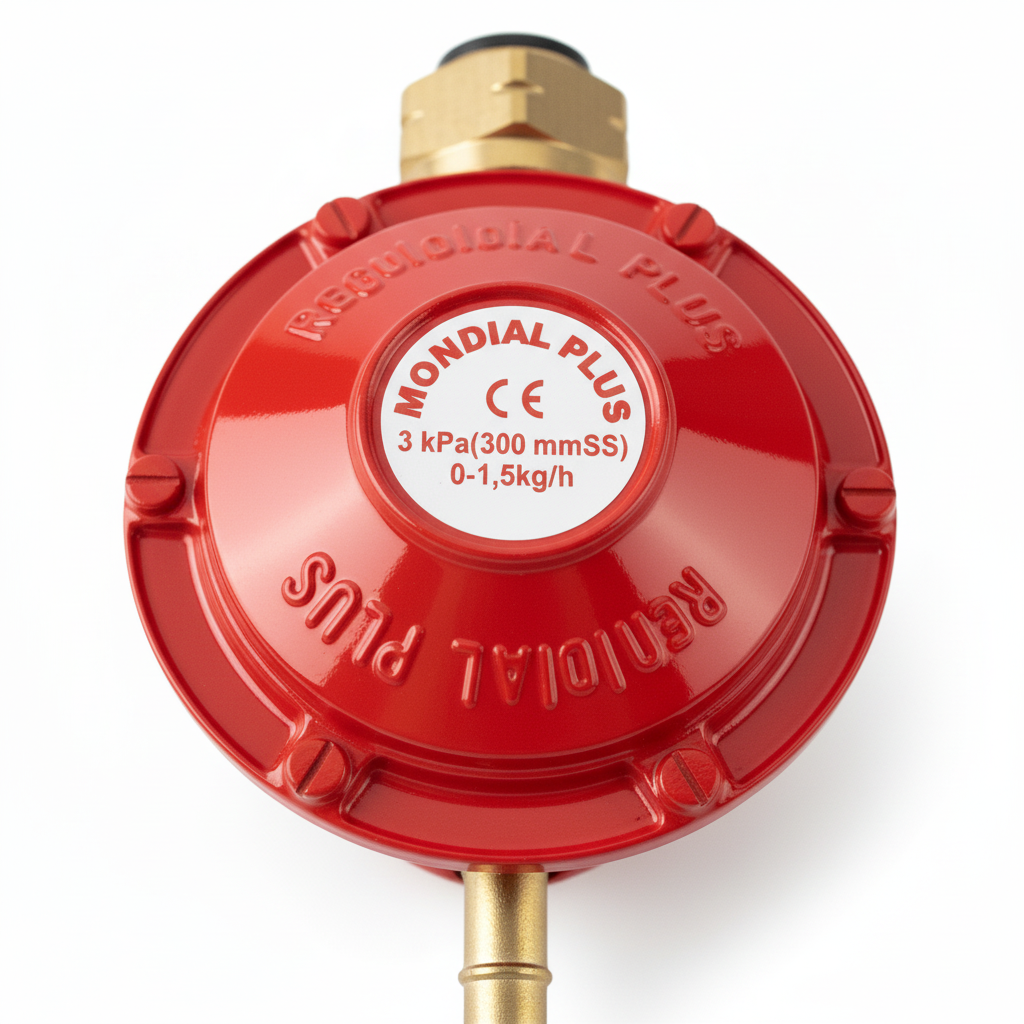 Régulateur de pression gaz Mondial Plus - Détail certification CE