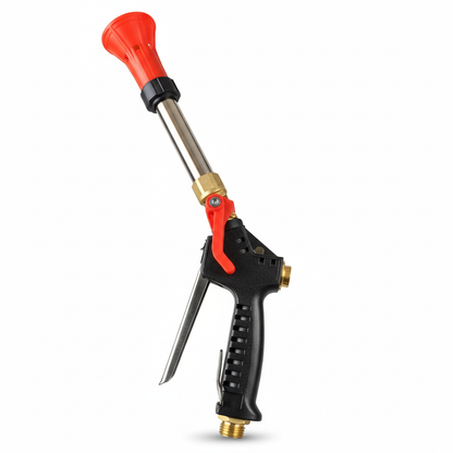 Vue latérale du pistolet d'arrosage ergonomique