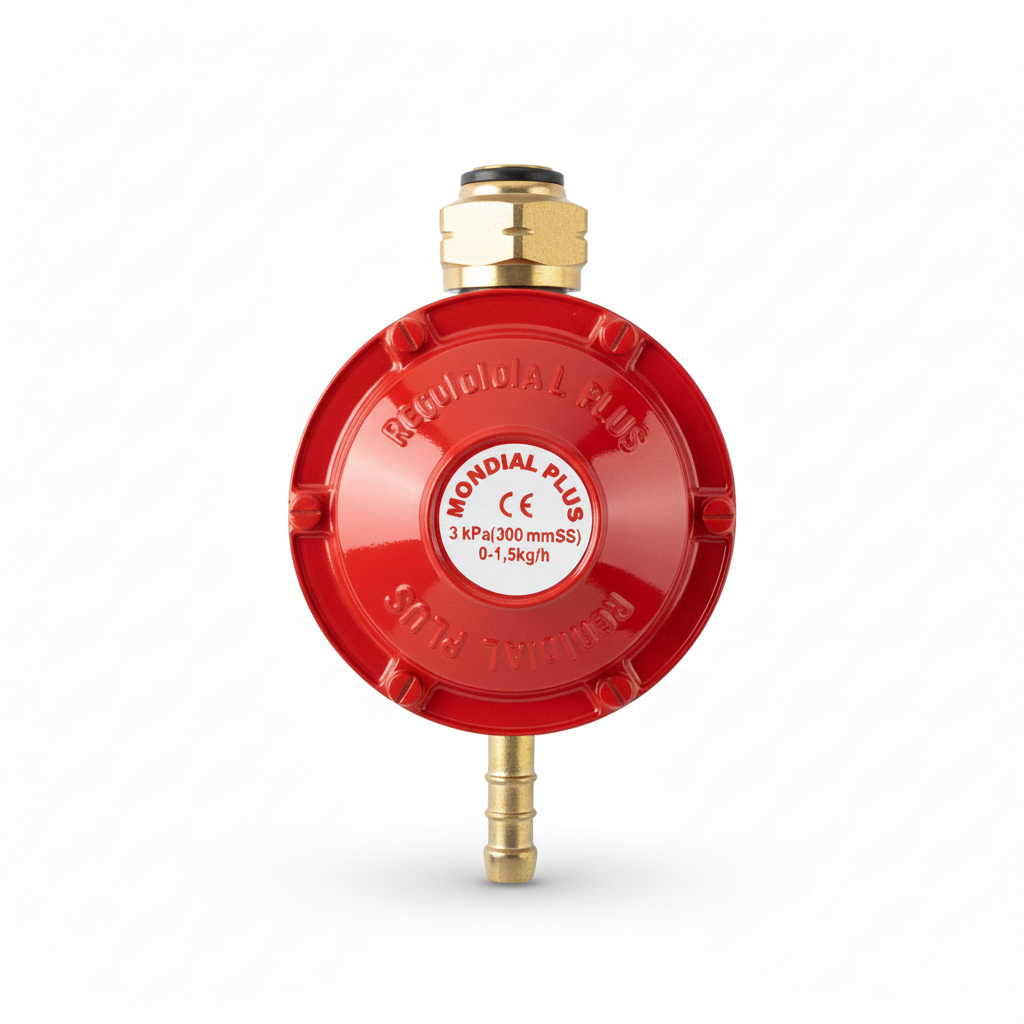 Régulateur de pression gaz Mondial Plus - Vue frontale
