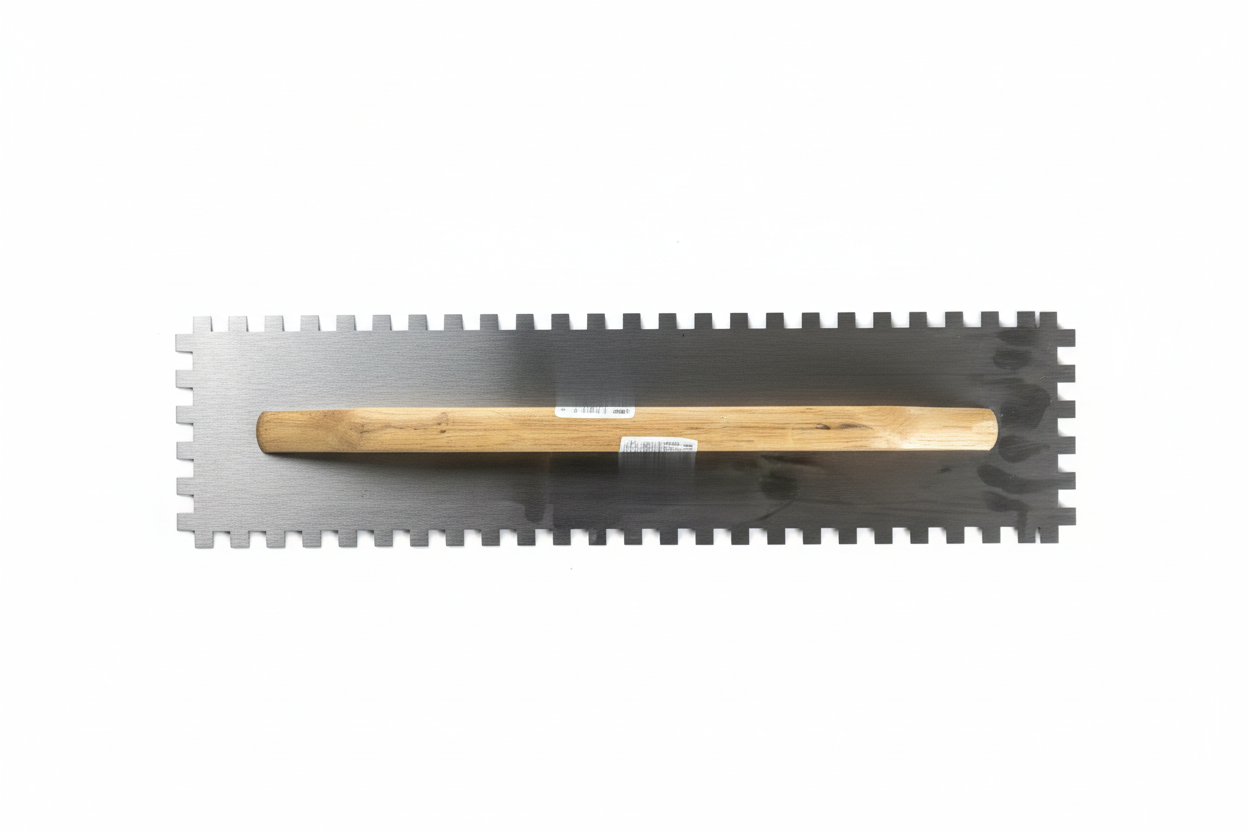 Truelle crantée 80cm - Vue à plat