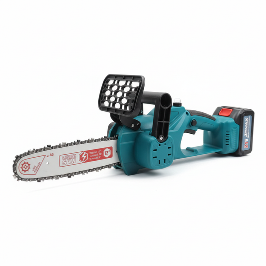 Mini-tronçonneuse JPMAX 21V vue en angle