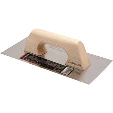 Taloche de maçon en inox avec poignée plastique